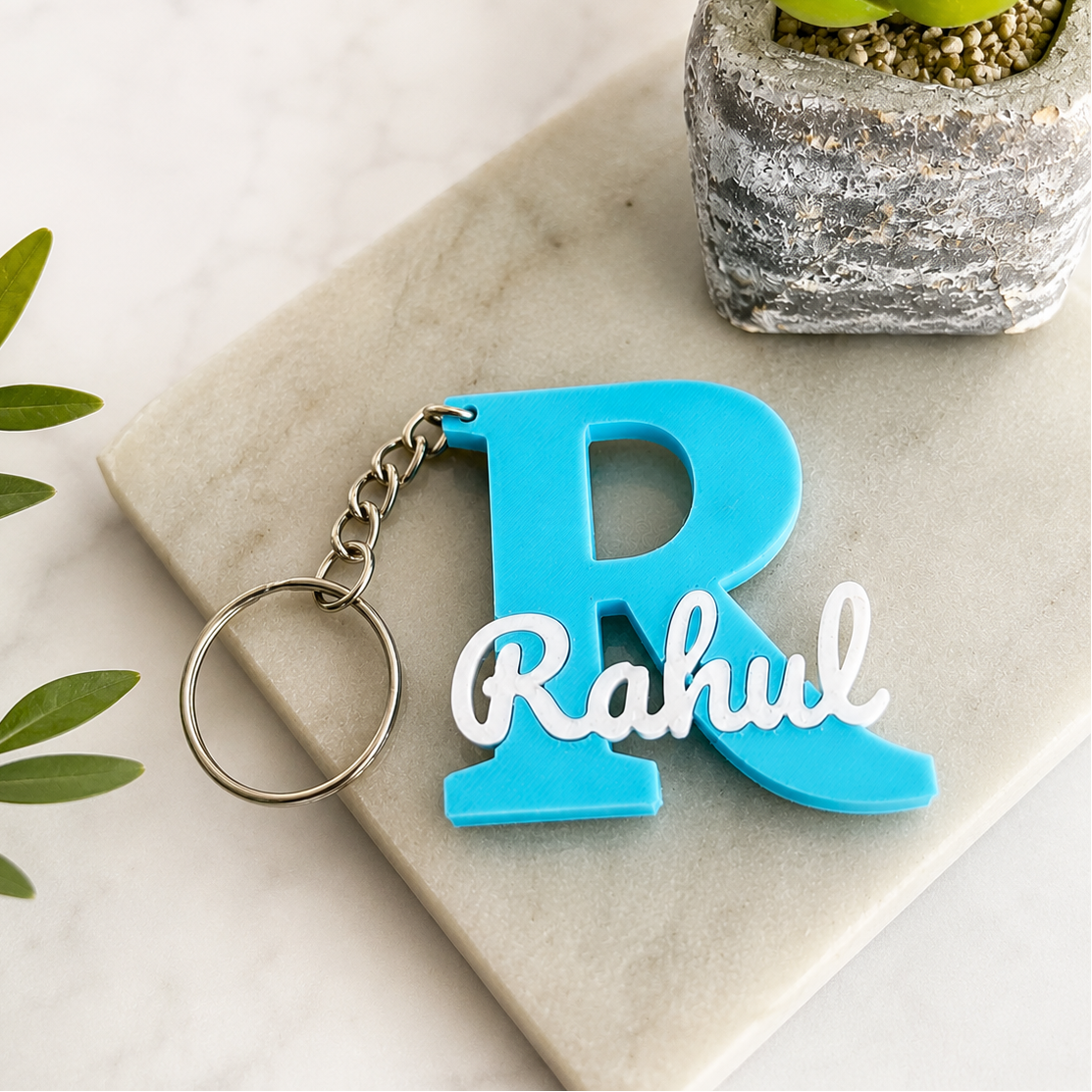 Custom 3D Printed Name Keychain