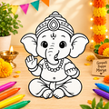Ganpati Bappa Colormate – Paint & Display DIY Kit