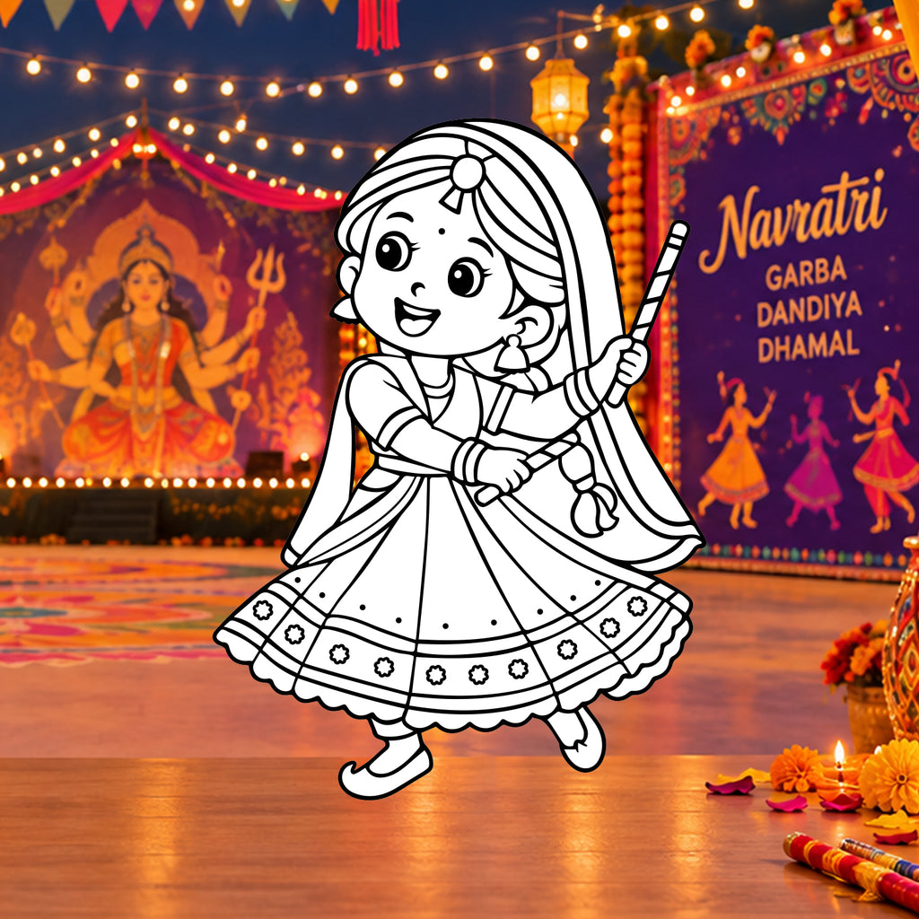 Navratri Magicmate (Girl) - Paint & Display DIY Kit