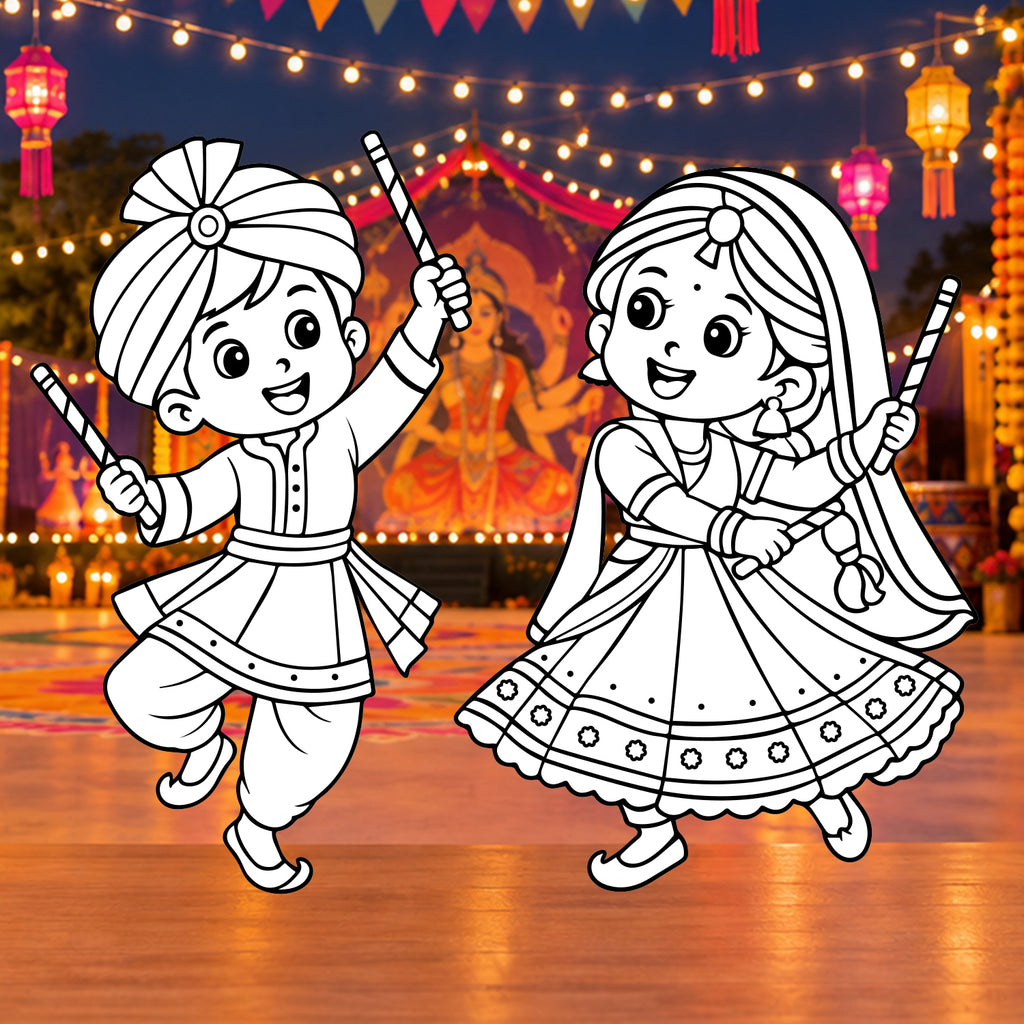 Navratri Magicmate (Girl and Boy) - Paint & Display DIY Kit