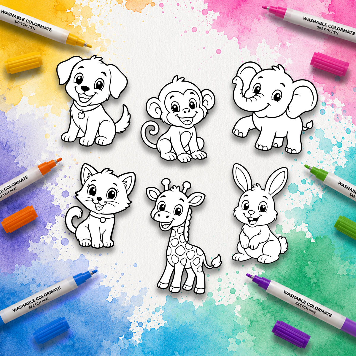 Paint Me Kit - Washable (Animals Pack)