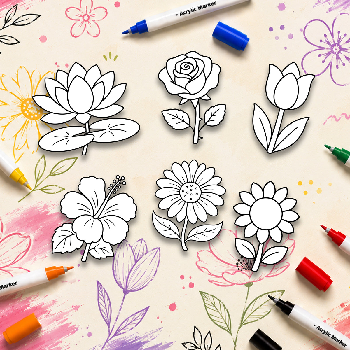 Paint Me Kit (Flowers Pack)