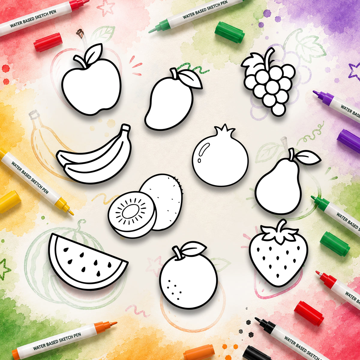 Paint Me Kit - Washable (Fruits Pack)