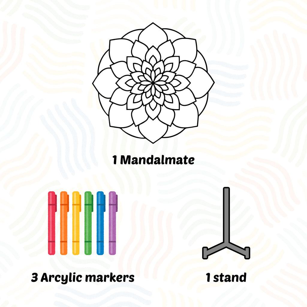 MandalMates Small size(Single Pack) with stand